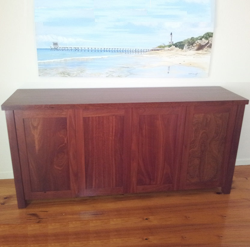 Modern hardwood buffet, Albion style, solid timber, doors and drawers ...